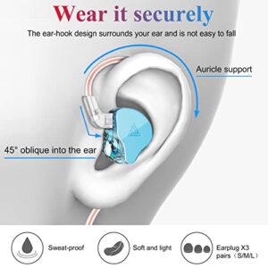 Wired Earbuds 3.5mm Sports Headphones for Samsung A13 A03s Bass Stereo HiFi Stereo in-Ear Earphone with Mic for Samsung Galaxy A52 A33 iPhone 6S 6 5S SE Pixel 5a 4a 3a MP3 MP4 PS5 Laptop