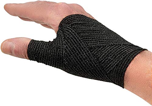 Tattoo Sensi Wrap Grip Cover BISIBITA2 Self Bandage Rolls Sports Adherent Tape 2 inch x 5 Yards, Pack of 24 (Black)