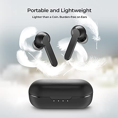 Wireless Earbuds, MBits S Bluetooth 5.0 Earbuds with Microphone, Wireless Earphones Compatible with iPhone Android, Wireless Headphones Deep Bass/35H Playtime/IPX8 Waterproof/Touch Control for Sports