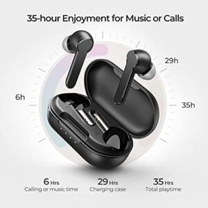 Wireless Earbuds, MBits S Bluetooth 5.0 Earbuds with Microphone, Wireless Earphones Compatible with iPhone Android, Wireless Headphones Deep Bass/35H Playtime/IPX8 Waterproof/Touch Control for Sports