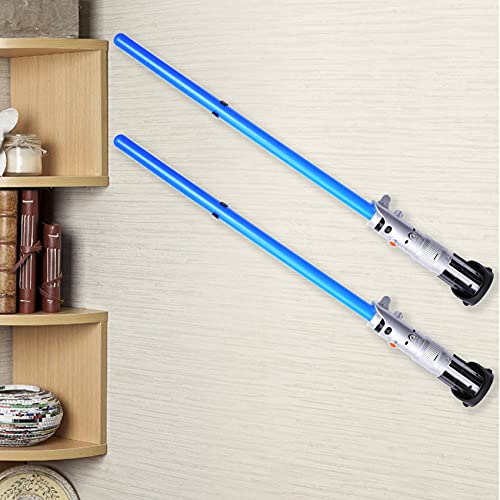 LEKUSHA Lightsaber Wall Mount Display Stand Light Saber Holder Compatible for Any Lightsaber, Black Pack of 2