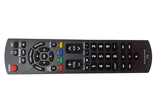New N2QAYB000485 Replaced Remote fit for PANASONIC TV TC-P50U2 TC-P50X2 TC-P54S2 TC-P58S2 TC-P65S2 TH-32LRU20 TH-37LRU20 TH-42LRU20 TC-42PX34 TH-32LRH30U TH-32LRU30 TH-42LRU50 TH-37LRU50