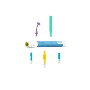 talktools® sensi (ocean blue) sensory integration kit with 5 sensory oral motor tips and storage pouch