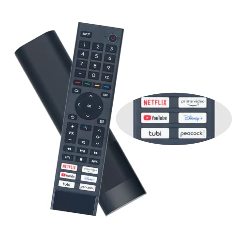 ERF3J80H Universal Replaced Remote Fit for All Hisense 4K UHD Android Smart TV A6G U6G U8G Series 75A6G 70A6G 65A6G 60A6G 55A6G 50A6G 43A6G 55U68G 50U6G 65U6G 75U6G 50U68G 75U68G NO Voice Command