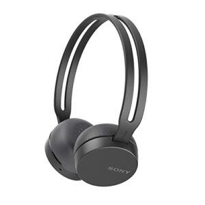 sony wh-ch400 wireless headset/headphones with mic for phone call, black