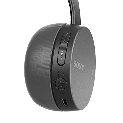 Sony WH-CH400 Wireless Headset/Headphones with mic for phone call, Black