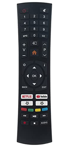 Replaced Remote fit for SANSUI Smart LED TV ES32S1N S32P28N S40P28FN Also Works for Caixun TV EC32S2N