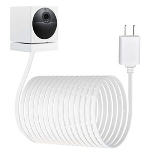 30ft/9m power extension cable for wyzecam/wyzecam v3/ wyzecam pan/wyze cam pan v2/ kasacam/nestcam indoor/yi cam,usb to micro usb charging and data sync cord （camera not included）