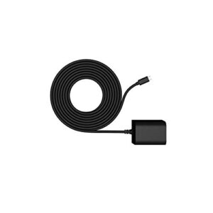 ring indoor/outdoor power adapter (micro usb) for stick up cam wired and elite (2nd gen) – black