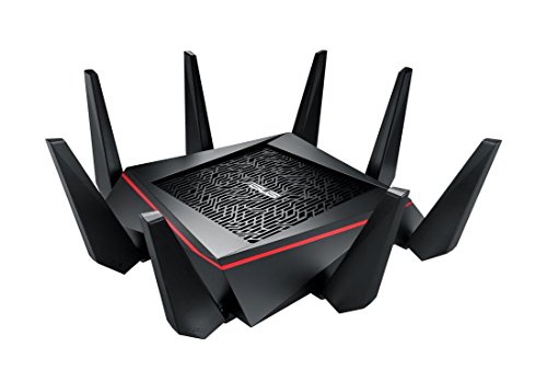 ASUS RT-AC5300 AC5300 Tri-Band WiFi Gaming Router, MU-MIMO, AiProtection Lifetime Security by Trend Micro, AiMesh Compatible for Mesh WiFi System, WTFast Game Accelerator (Renewed)