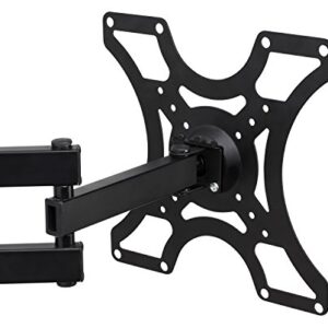 Mount-It! TV Wall Mount Bracket with Full Motion Arm Fits 13-42” Flat Screen TVs VESA 75, 100, 200, 55lb Weight Capacity WITH 15" EXTENSION