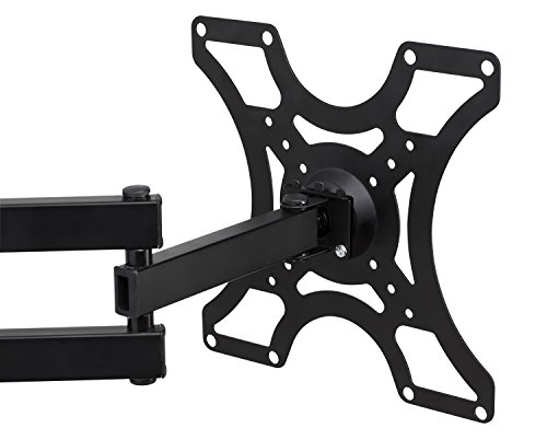 Mount-It! TV Wall Mount Bracket with Full Motion Arm Fits 13-42” Flat Screen TVs VESA 75, 100, 200, 55lb Weight Capacity WITH 15" EXTENSION