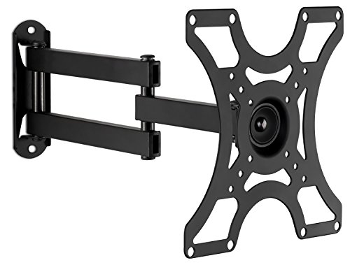 Mount-It! TV Wall Mount Bracket with Full Motion Arm Fits 13-42” Flat Screen TVs VESA 75, 100, 200, 55lb Weight Capacity WITH 15" EXTENSION