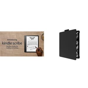kindle scribe bundle. includes kindle scribe (64 gb),premium pen, and nupro bookcover in black