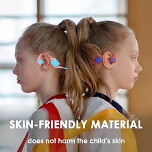 Kids Headphones for School - Bone Conduction Child Headphones for Boys Girls Toddlers with Microphone IPX5 Waterproof Open Ear Headphones Wireless Bluetooth for iPad Kindle Airplane Travel Tablet