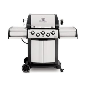 broil king 986887 signet 90 natural gas grill with side burner and rear rotisserie