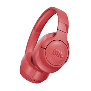 jbl tune 700bt – wireless over-ear headphones – coral (renewed)