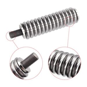 SS-3H CB Antenna Spring Mount - Heavy Duty Stainless Steel Antenna Electronics Spring to Fit for Mobile/in-Vehicle CB Radio Antenna Mount up to 60" Long and 3/8" - 24 Threads.