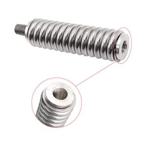 SS-3H CB Antenna Spring Mount - Heavy Duty Stainless Steel Antenna Electronics Spring to Fit for Mobile/in-Vehicle CB Radio Antenna Mount up to 60" Long and 3/8" - 24 Threads.