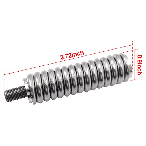 SS-3H CB Antenna Spring Mount - Heavy Duty Stainless Steel Antenna Electronics Spring to Fit for Mobile/in-Vehicle CB Radio Antenna Mount up to 60" Long and 3/8" - 24 Threads.