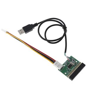koobook 1pcs 1.44mb 3.5″ floppy drive connector 34 pin 34p to usb cable adapter pcb board with power cable