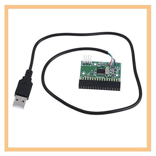 KOOBOOK 1Pcs 1.44MB 3.5" Floppy Drive Connector 34 PIN 34P to USB Cable Adapter PCB Board with Power Cable