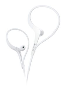sony mdras400ex sports headphones with adjustable ear loop (white)