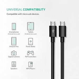 Duttek USB to Micro USB Splitter Cable, 3 in 1 USB 2.0 A Male to Three Micro USB Male 1 to 3 Sync Charging Cable Adapter Cord (25CM/10 Inch)