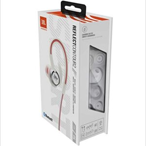 JBL Reflect Contour 2.0 - In-Ear Wireless Sport Headphone with 3-Button Mic/Remote - White