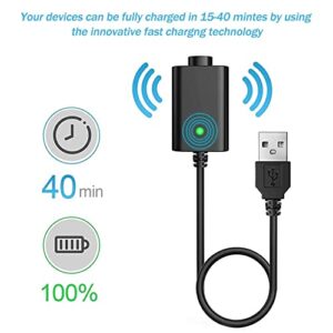 Smart USB Thread Charger Cable, Smart Rechargeable Adapter Device with LED Indicators Over-Charge Protection Electronic (Single)