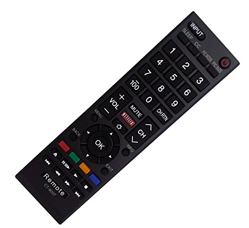 CT-8037 ct8037 Replaced Remote fit for Toshiba 40L3400 40L3400U 50L3400 50L3400U 58L5400 58L5400U 58L5400UC 65L5400 65L5400U 65L5400UC Smart HDTV TV