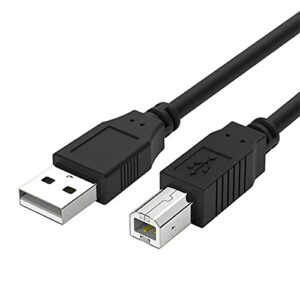 printer cable to computer 10 ft compatible with hp laserjet pro m15w,m29w, m118dw,m148dw,m182nw,m203dw,m227fdw,m255dw,m283fdw,m404n,m428fdw,m454dw,m479fdw,m452dw,neverstop laser 1001nw1202w