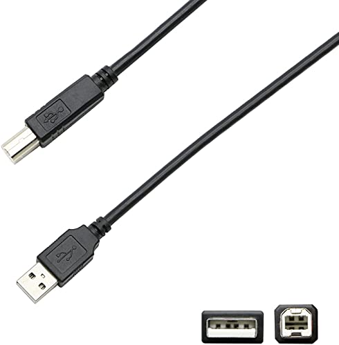 Printer Cable to Computer 10 FT Compatible with HP Laserjet Pro M15w,M29w, M118dw,M148dw,M182nw,M203dw,M227fdw,M255dw,M283fdw,M404n,M428fdw,M454dw,M479fdw,M452dw,Neverstop Laser 1001nw1202w