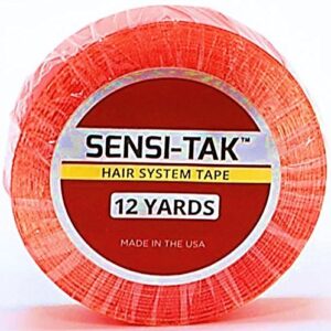 walker tape co. sensi-tak tape. double-sided. 1/2″ x 12 yards. authentic walker tape red