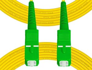 fibergaga-5m(16ft) os2 sc/apc to sc/apc fiber patch cable single mode fiber, simplex, length option: 0.5m(1.6ft)-100m(328ft) 9/125μm 2.0mm cable diameter fiber optic cable