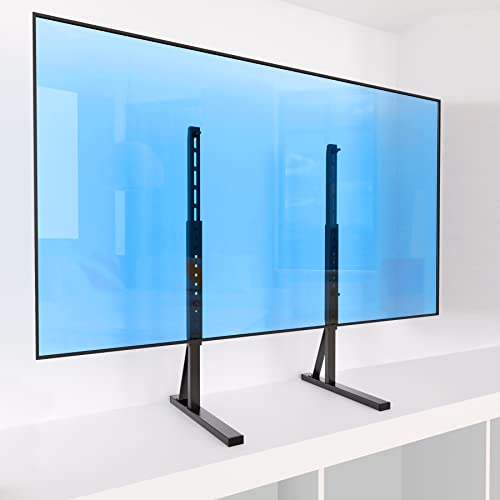 EZISE Universal TV Stand for All Brand 22"-75" TVs, Heavy Duty Table Top TV Legs/Feet with All Mount Hardware Include, fits All Brand TV Stand Base Replacement