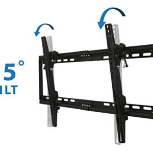 Mount-it! Slim Tilting TV Wall Mount Bracket | Low Profile Tilt TV Mount for Samsung, Sony, Vizio, TCL, LG, Sharp 32 to 65 Inch LCD/LED/4K TVs