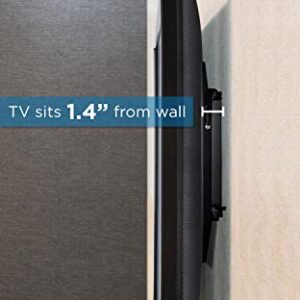 Mount-it! Slim Tilting TV Wall Mount Bracket | Low Profile Tilt TV Mount for Samsung, Sony, Vizio, TCL, LG, Sharp 32 to 65 Inch LCD/LED/4K TVs