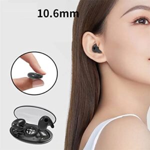 Invisible Sleep Wireless Earphone Ipx5 Waterproof, Sleep Wireless Bluetooth Earphone, 5.3 Headphones Touch Control with Wireless Charging Case (Black)