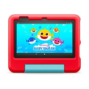 Fire 7 Kids Tablet Bundle. Includes Fire 7 Kids Tablet | Red & Made For Amazon PlayTime Volume Limiting Bluetooth Kids Headphones Age (3-7) | Red