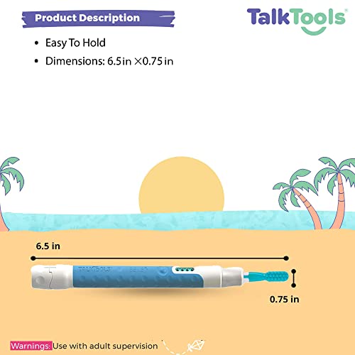 TalkTools® Sensi (Ocean Blue) Oral Sensory Therapy Tool with 7 Sensi Jaw Tips