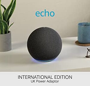 Echo (4th generation) International Version | With premium sound, smart home hub and Alexa | Charcoal