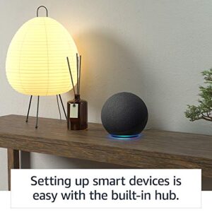 Echo (4th generation) International Version | With premium sound, smart home hub and Alexa | Charcoal