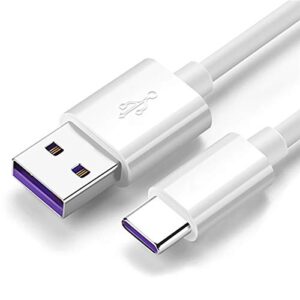 usb fast power charger charging cable cord compatible with for jbl flip 5, jbl charge 4, jbl charge 5, jbl pulse 4, jblcharge4blkam wireless bluetooth earphones speakers -5ft white