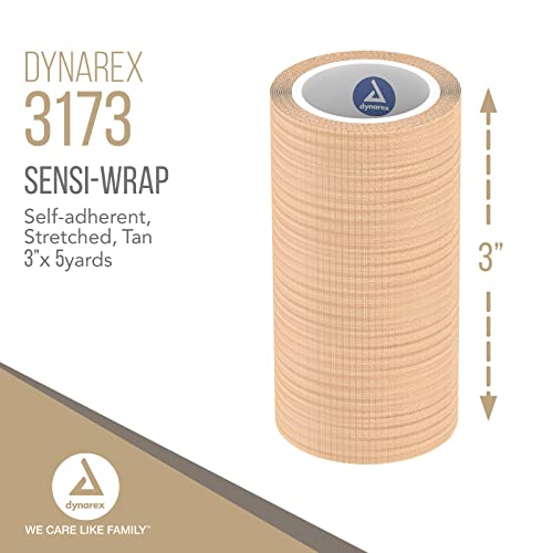 Dynarex Sensi Wrap, Self-Adherent 3" x 5 yds Tan 24/Cs