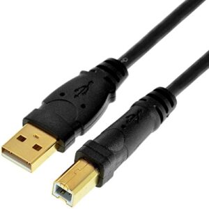 mediabridge™ usb 2.0 – a male to b male cable (10 feet) – high-speed with gold-plated connectors – black – (part# 30-001-10b)