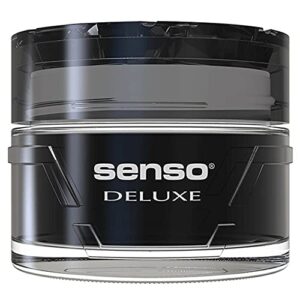 senso french fragrance gel air freshener odor neutralizer for home, car, much more. (black)