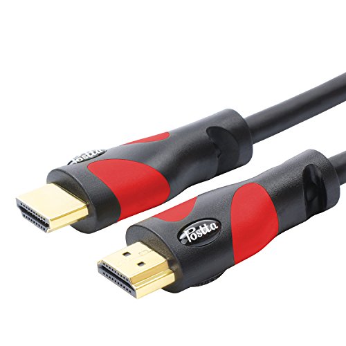 Postta HDMI Cable(50 Feet Red) HDMI 2.0V Support 4K 2160P,1080P,3D,Audio Return and Ethernet - 1 Pack