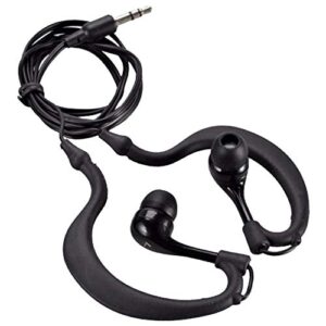 gzcrdz waterproof sports wired earbud earphone 3.5mm in ear hook stereo headphone for swimming diving headset mp3 mp4 player cell phone (black)