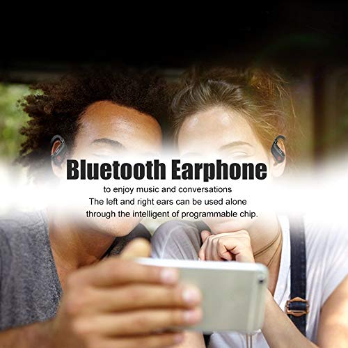 Sports Headphones, Power HBQ PRO Portable Bluetooth 5.0 Earphone Digital Display Wireless in Ear Sports Headset Sport for Sports and Fitness Enthusiasts（Black）